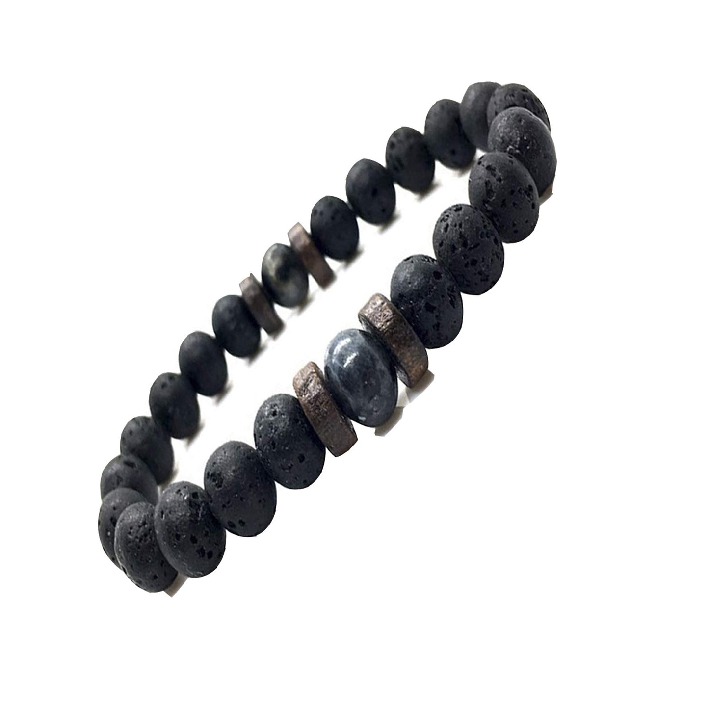 Handmade Natural Stone Rainbow Bead Bracelet