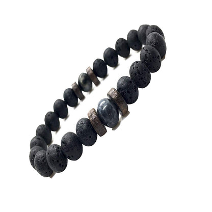 Handmade Natural Stone Rainbow Bead Bracelet