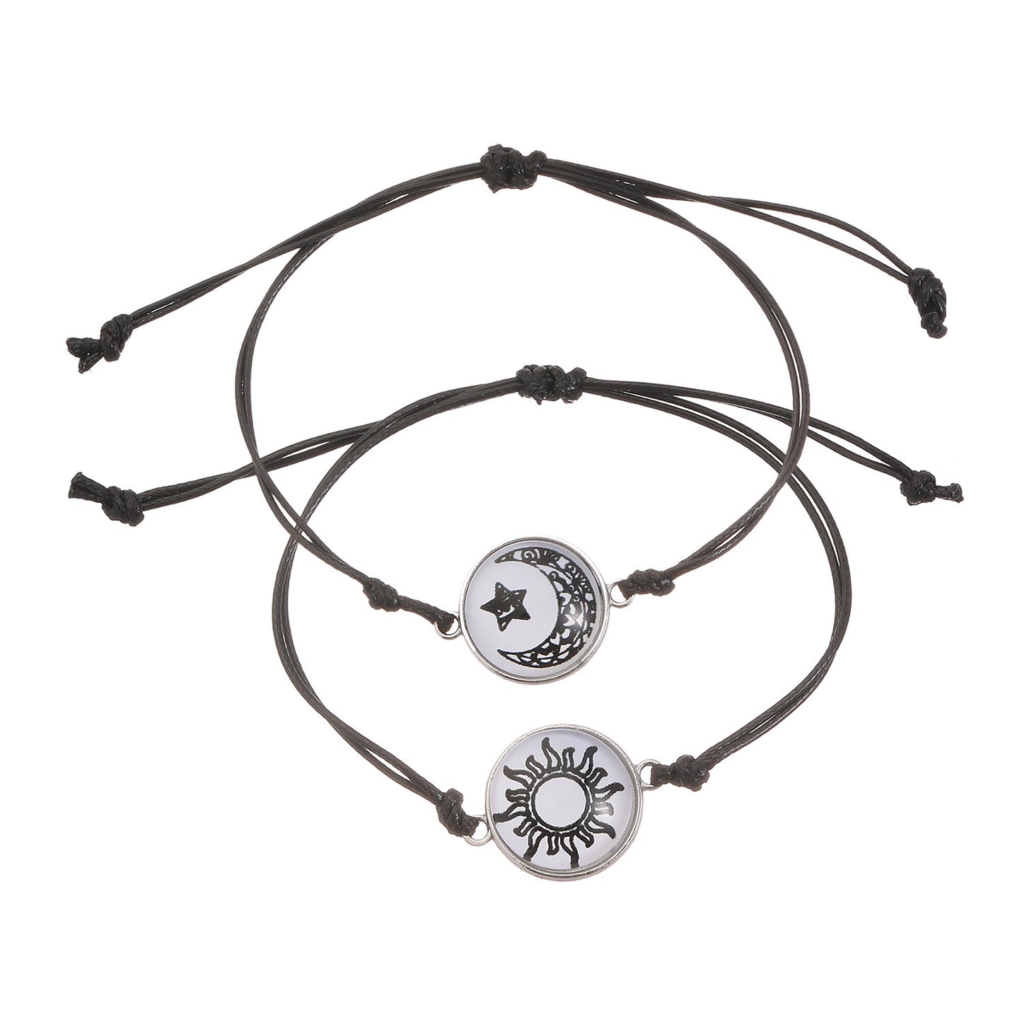 Glow-in-the-Dark Celestial Bracelet | Sun, Moon & Stars