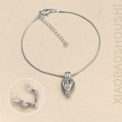 DIY Freshwater Pearl Bracelet with Pendant