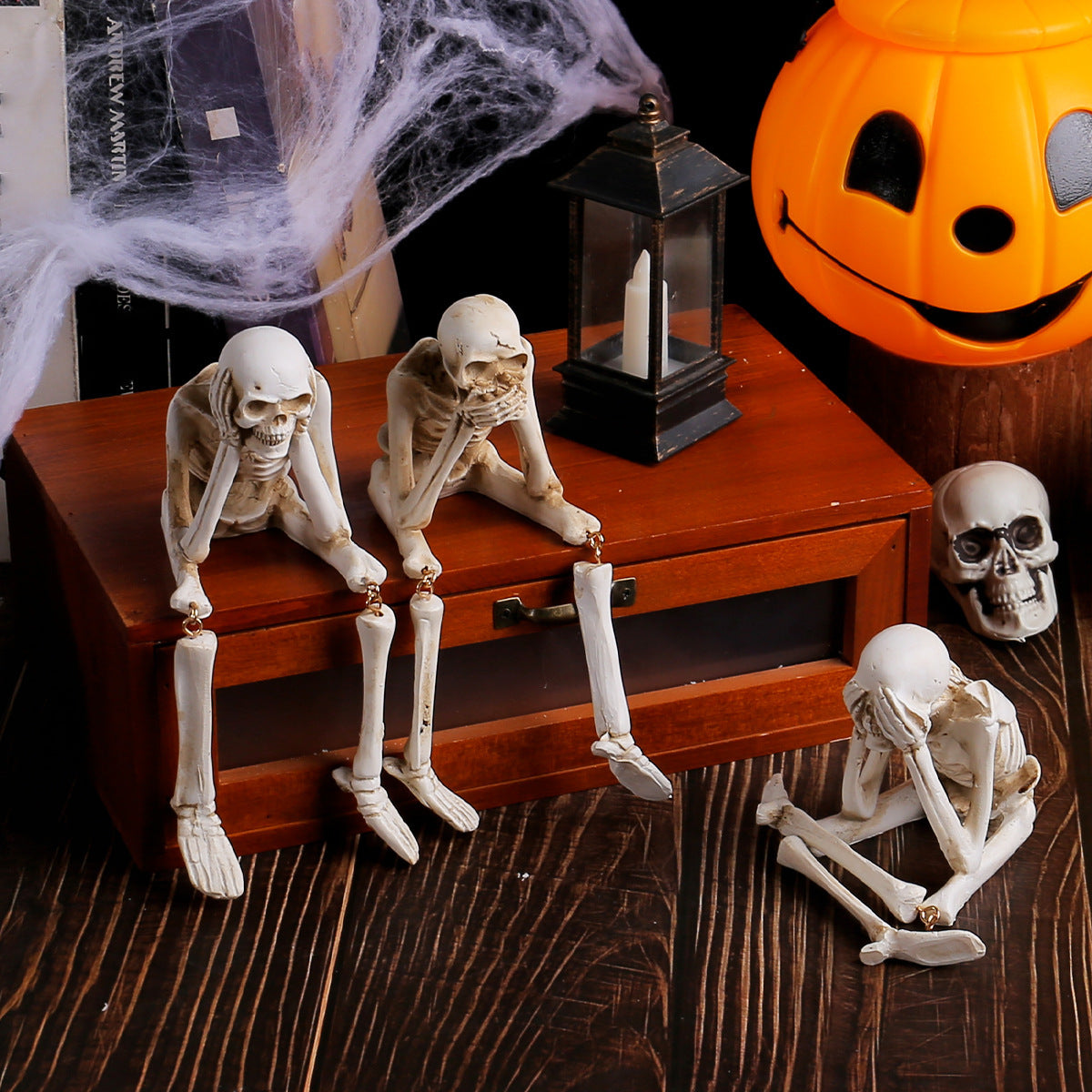 Resin Skull Decor for Halloween Party