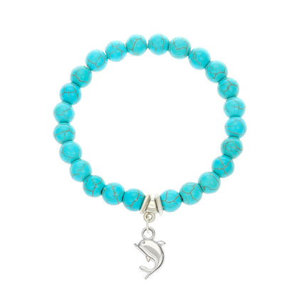 Vintage Alloy Bracelet with Butterfly and Turtle Designs