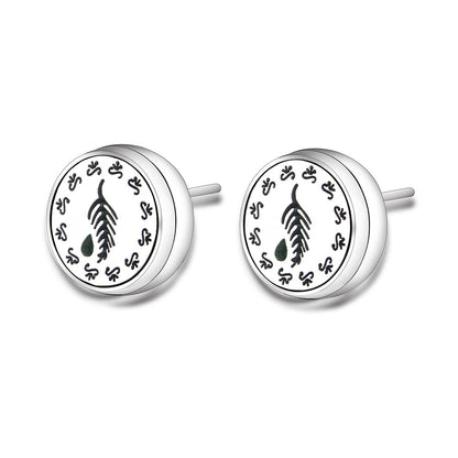 Stainless Steel Angel Wings Aromatherapy Earrings