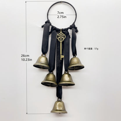 Witch Bell Door Handle Protection Pendant Good Luck Vine Wind Chime Outdoor Wind Chime Door Christmas Bell Hanging Decoration String