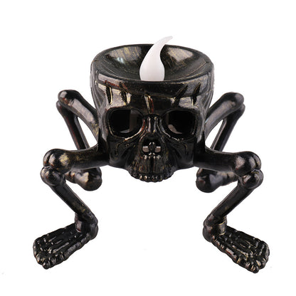 Halloween Skull & Ghost Hand Candle Light