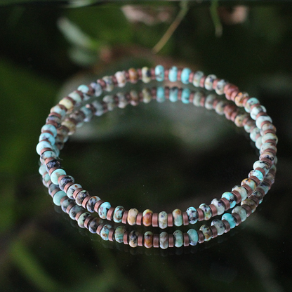 Natural Stone Agate Bead Bracelet