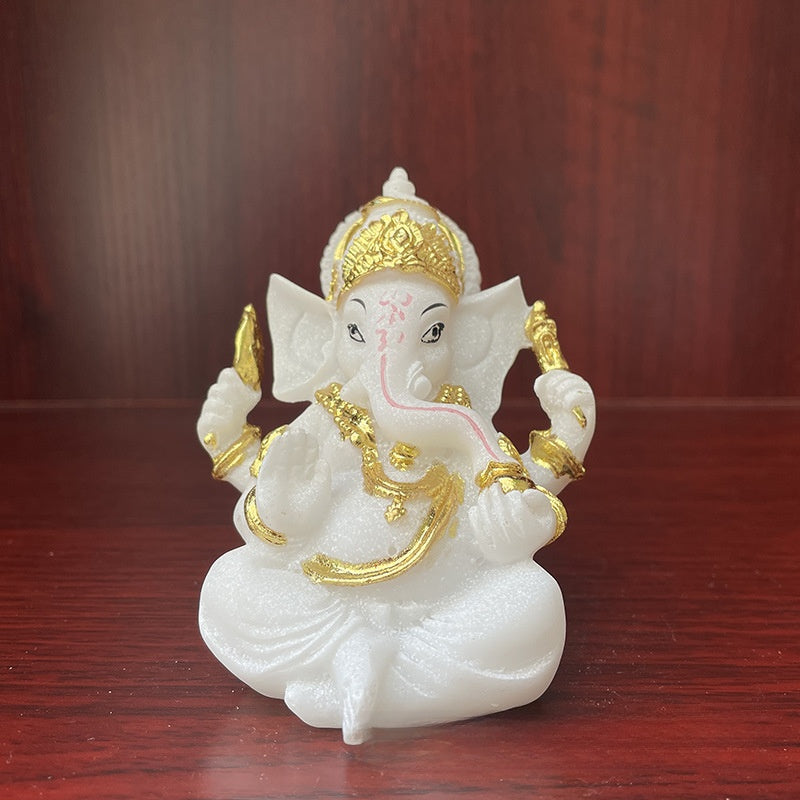 Ganesh Resin Statue | 4 Colors | 9cm | Altar & Home Decor