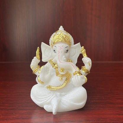 Ganesh Resin Statue | 4 Colors | 9cm | Altar & Home Decor