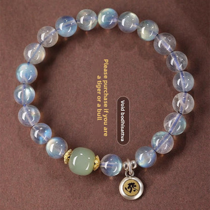 Moonstone Buddhist Zodiac Bead Bracelet | 8mm | Chinese Zodiac Guardian Deity