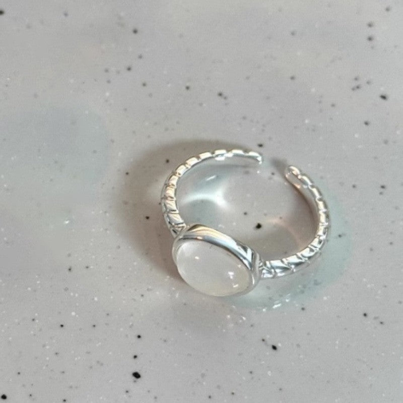 Geometric 925 Sterling Silver Adjustable Ring