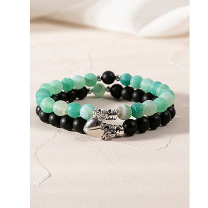 Heart Magnetic Couple Bracelet Set for Women and Men