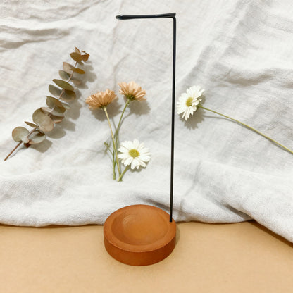 Solid Wood Hanging Incense Burner with Stand
