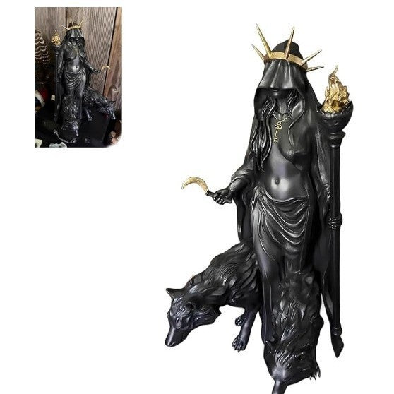 Hecate Witch Goddess Resin Statue