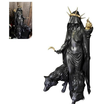 Hecate Witch Goddess Resin Statue