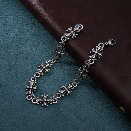 Retro Cross Alloy Bracelet for Men
