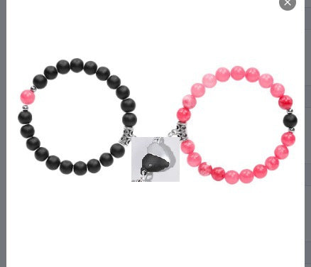 Heart Magnetic Couple Bracelet Set for Women and Men