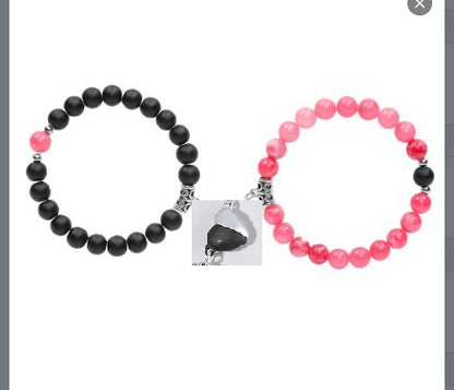 Heart Magnetic Couple Bracelet Set for Women and Men