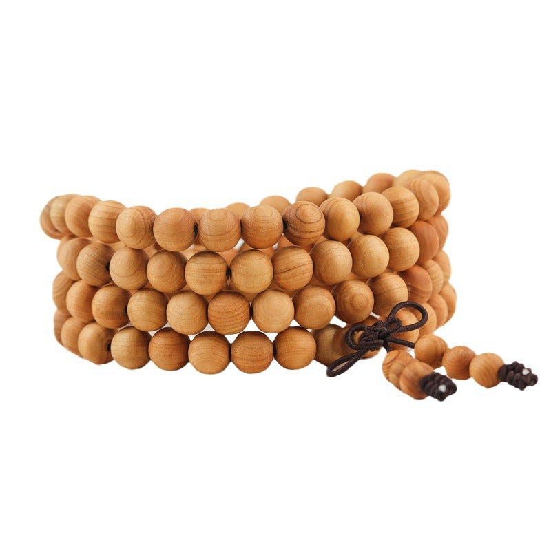 Taihang Yabei Wood 108 Bead Buddhist Rosary Bracelet | Handcrafted | 7 Sizes