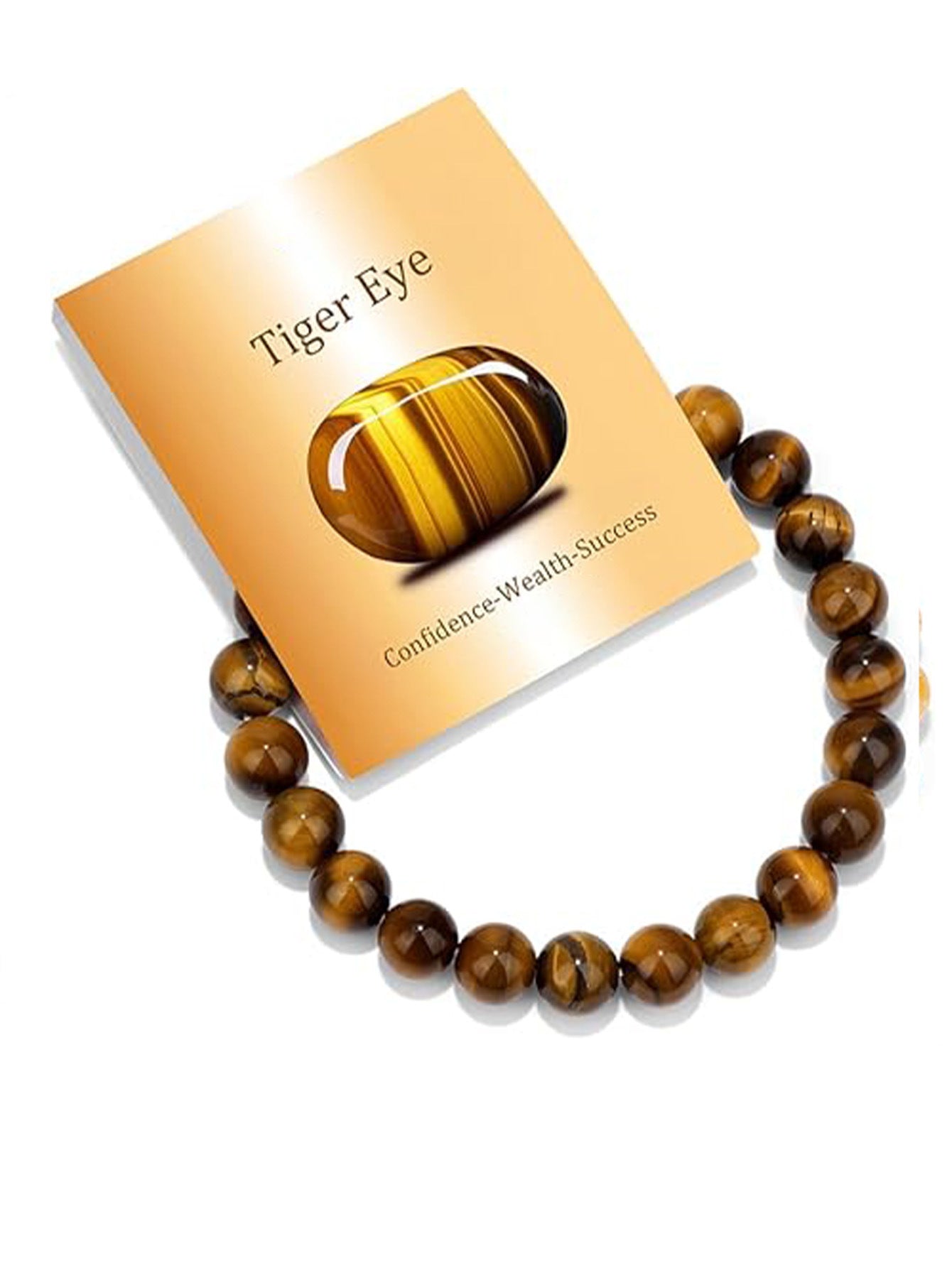 8mm Natural Stone Elastic Crystal Bracelet Set