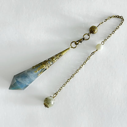 12-Facet Crystal Pendulum