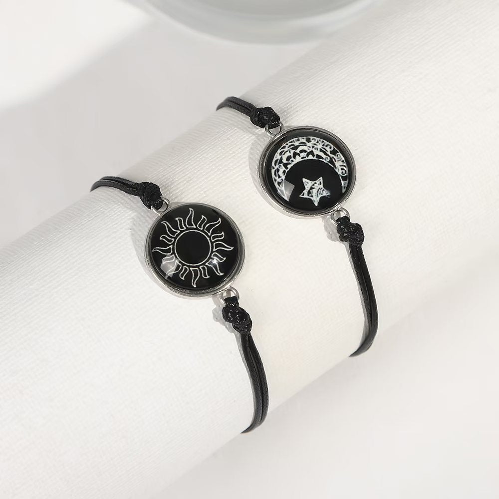Luminous Yin Yang Couple Bracelets