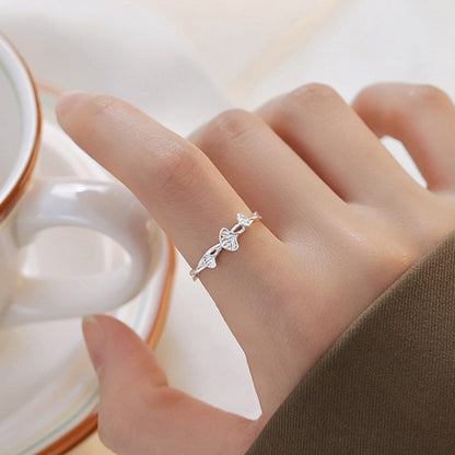 Geometric 925 Sterling Silver Adjustable Ring