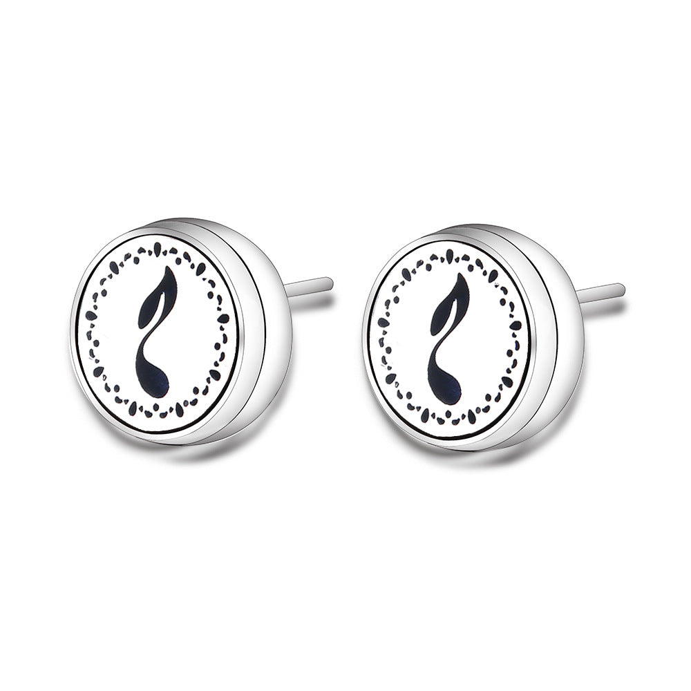 Stainless Steel Angel Wings Aromatherapy Earrings