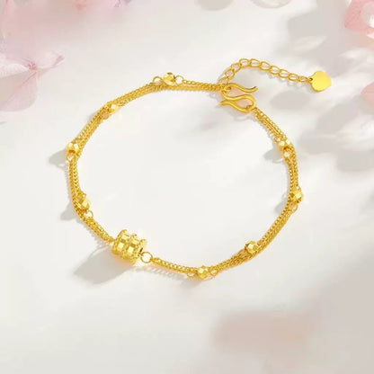Double Layer Sparkling Waist Bracelet for Women