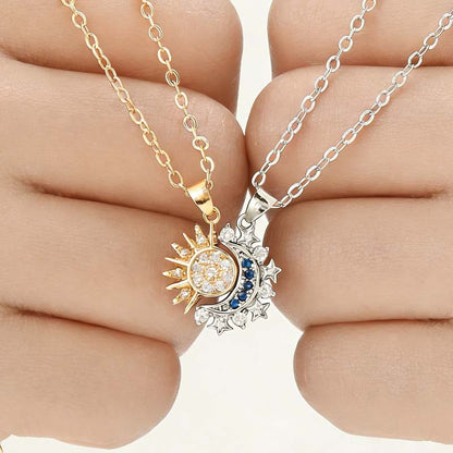 Magnetic Sun and Moon Clavicle Chain