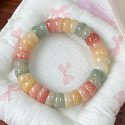 Gradient Pink Bodhi Bracelet with Finger Wrap