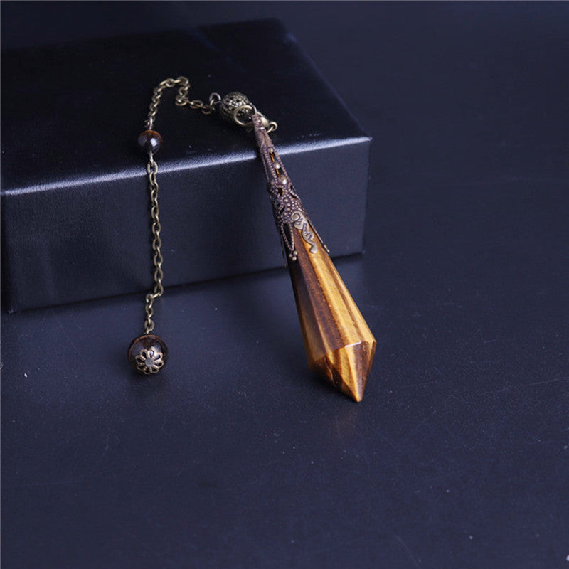 12-Facet Crystal Pendulum