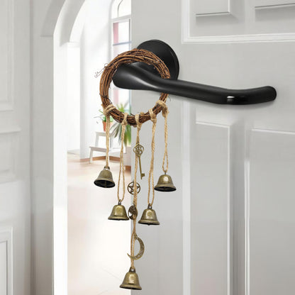 Witch Bell Door Handle Protection Pendant Good Luck Vine Wind Chime Outdoor Wind Chime Door Christmas Bell Hanging Decoration String