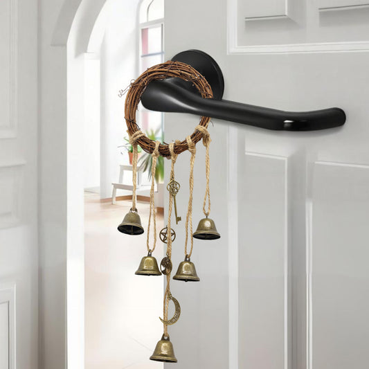 Witch Bell Door Handle Protection Pendant Good Luck Vine Wind Chime Outdoor Wind Chime Door Christmas Bell Hanging Decoration String