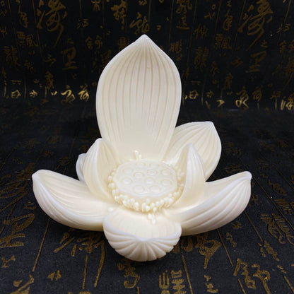 Lotus Crystal Ball Base with Buddha Ornament