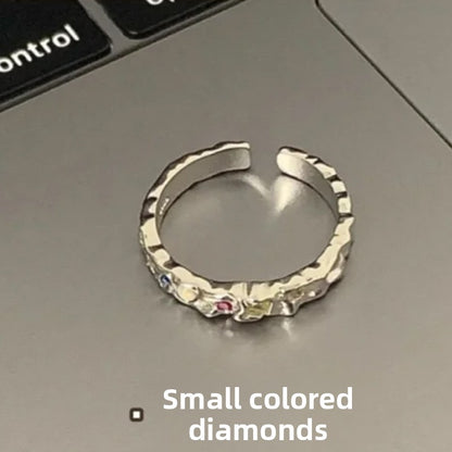 Geometric 925 Sterling Silver Adjustable Ring