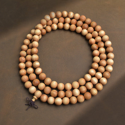 Taihang Yabei Wood 108 Bead Buddhist Rosary Bracelet | Handcrafted | 7 Sizes