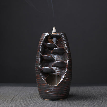 Backflow Incense Burner — Kiln Glaze Ceramic