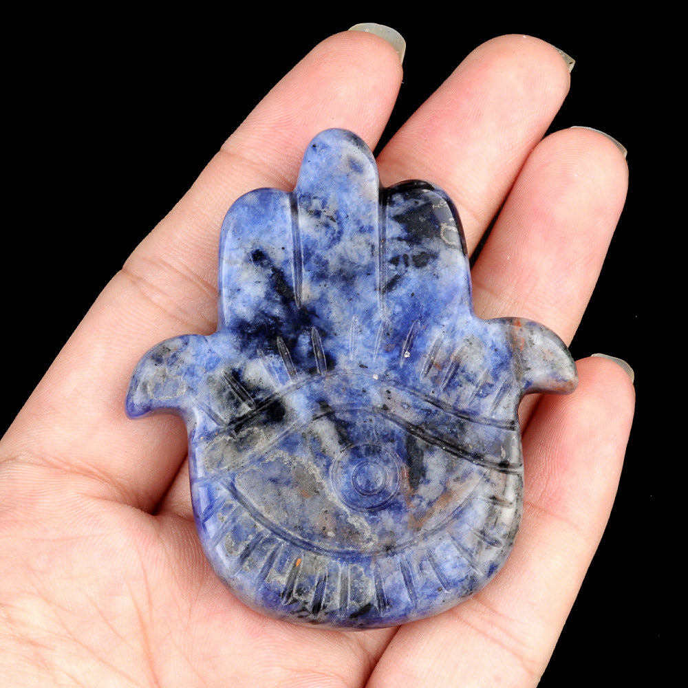Natural Crystal Palm Angel Eye Ornament