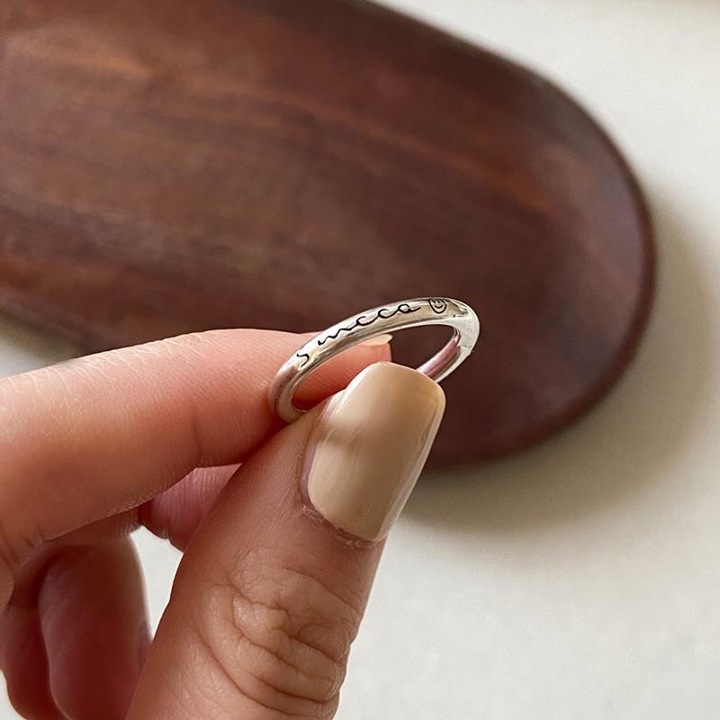 Geometric 925 Sterling Silver Adjustable Ring