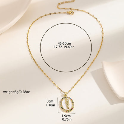 Virgin Mary Zircon Pendant Necklace | Gold & Silver | 25 Styles
