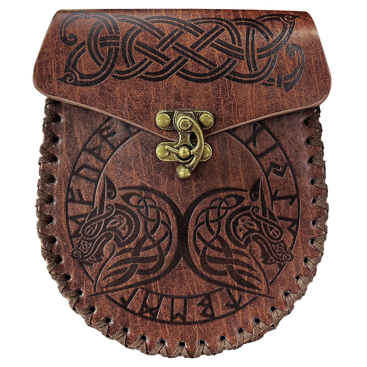 Medieval Viking Style Adjustable Waist Bag with Coin Purse