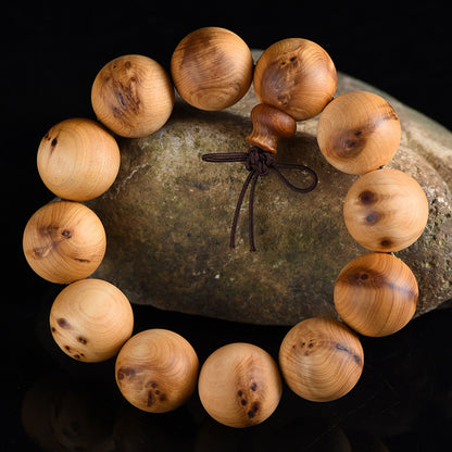 Taihang Yabei Wood 108 Bead Buddhist Rosary Bracelet | Handcrafted | 7 Sizes