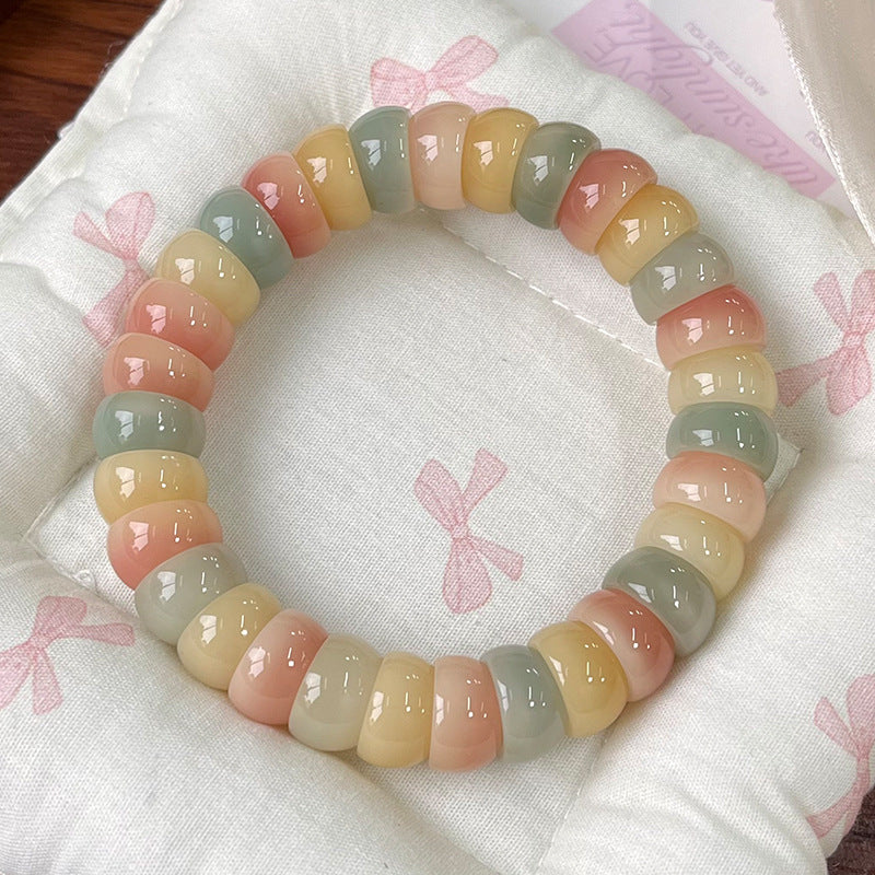 Gradient Pink Bodhi Bracelet with Finger Wrap