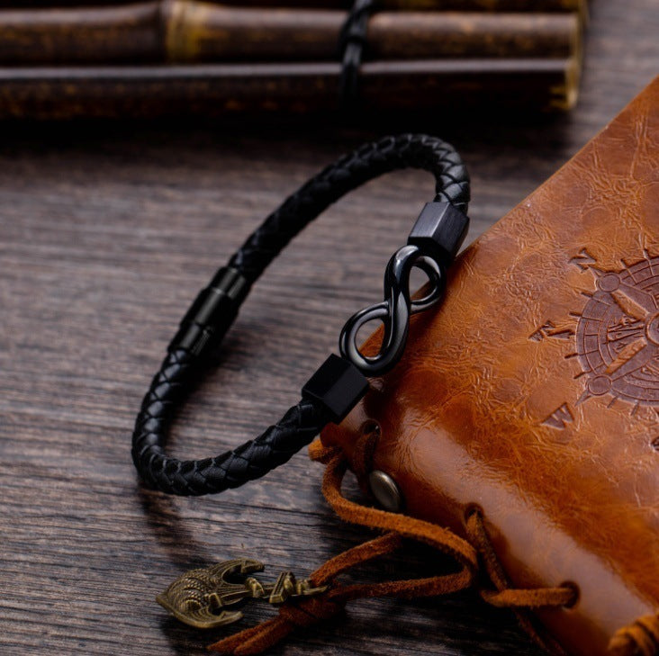 Minimalist Leather Bracelet for Men