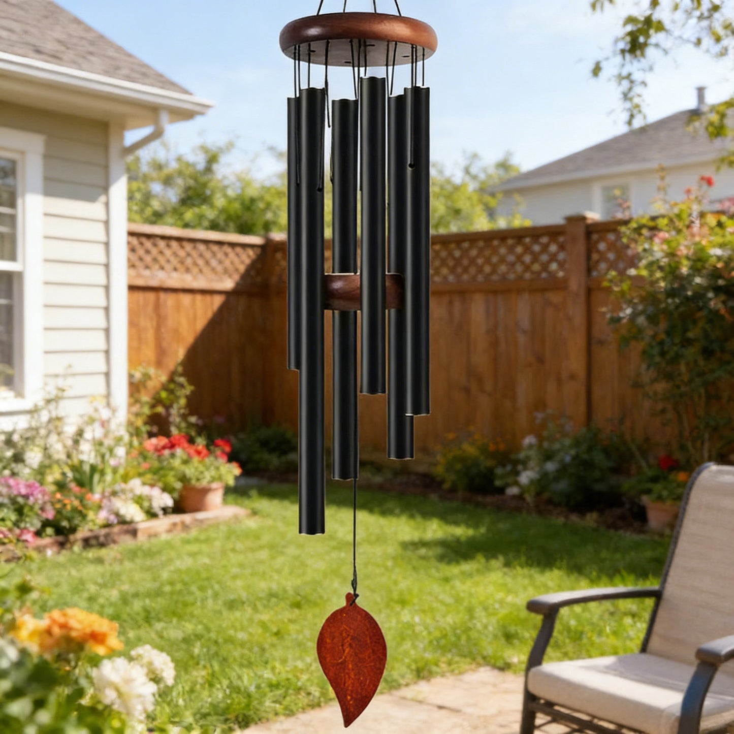 Six-Tube Retro Aluminum Wind Chime Home Decoration