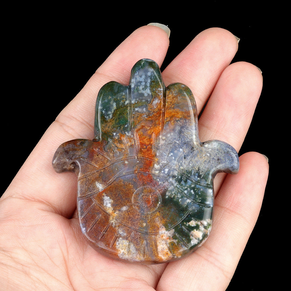 Natural Crystal Palm Angel Eye Ornament