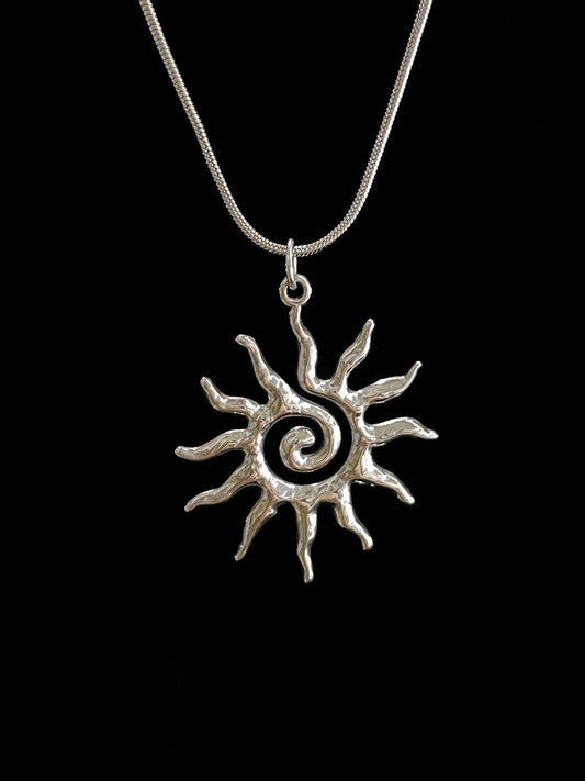 Vintage Bohemian Sun Necklace