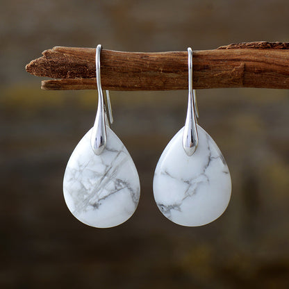 Crystal Teardrop Pendant Earrings