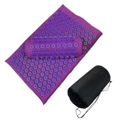 Acupressure Mat & Pillow Set with Carry Bag