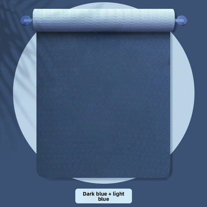 TPE Yoga Mat — Dual-Tone, Non-Slip with Carry Strap